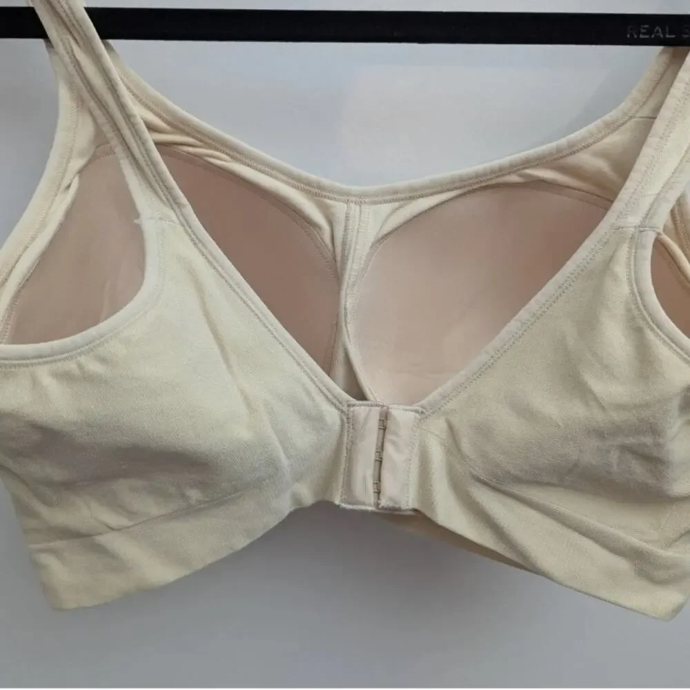 Truekind Women's 2XL Plus Daily Comfort Wireless Shaper Bra Chai Beige 10022